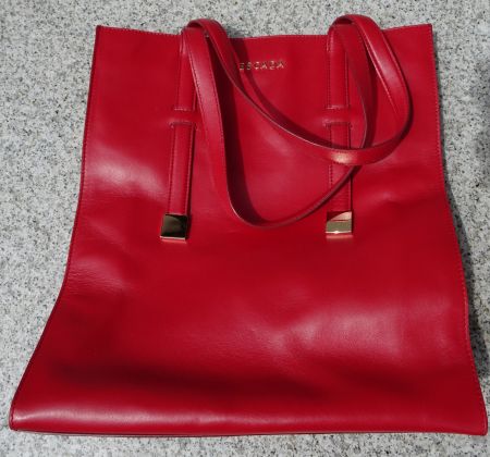 Escada Shopper Handtasche rot neuwertig! Leder Tasche
