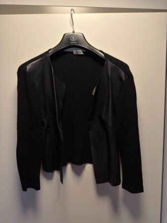 Max&Co Veste élégante en cuir noir, taille M, parfait état!