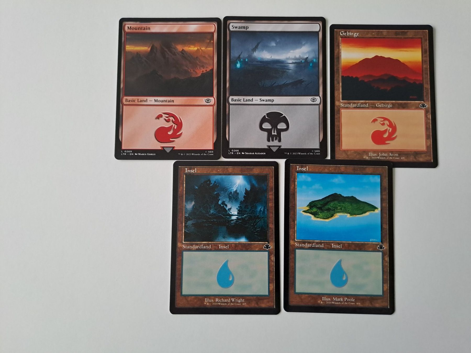 Magic The Gathering Carte collezionabili: MTG 15 Karten Foil, Länder, usw. – Usato da Lüchingen venduto da taumin 1