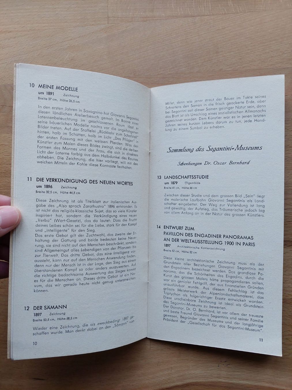 Documents: Alter Prospekt St. Moritz Giovanni Segantini 1949 – D'occasion à Obfelden par Foto_Bild_Kunst_Buch 3