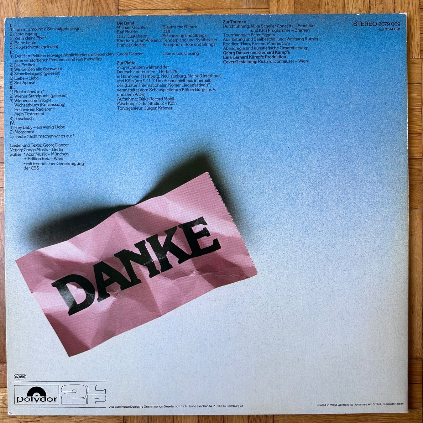 Dischi in vinile: 2LP - Georg Danzer - Danzer Live - Tournee 79 – Usato da Breganzona venduto da Onairda75 1