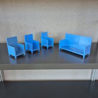 Ikea Huset Mini Deco Möbel Set, Sitzgruppe 4 Teile