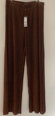Comma Hose glitzert Bronze braun dehnbar Grösse 42 Neu