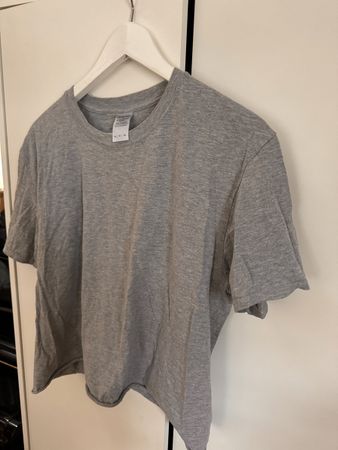 Graues Basic T-Shirt 90% Cotton XL