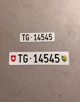 Kontrollschild TG 145 45 inkl. 3tem rotem Schild