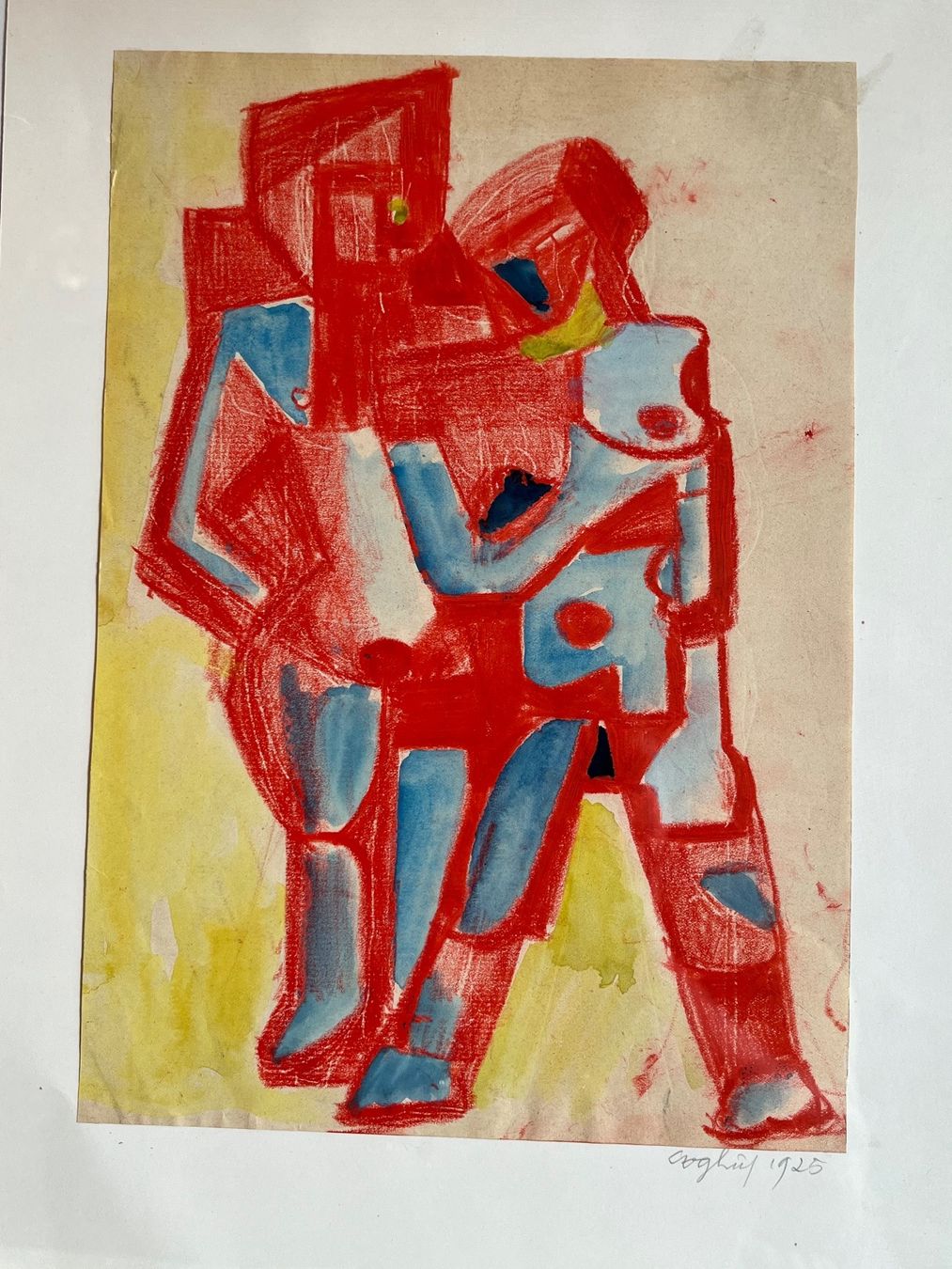 Dipinti: COGHUF - 1925 originelle  Ölpastell – Usato da Basel venduto da PAUL_ART 2