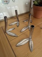 Set de 6 soliflores en métal – décor feuillage ✨