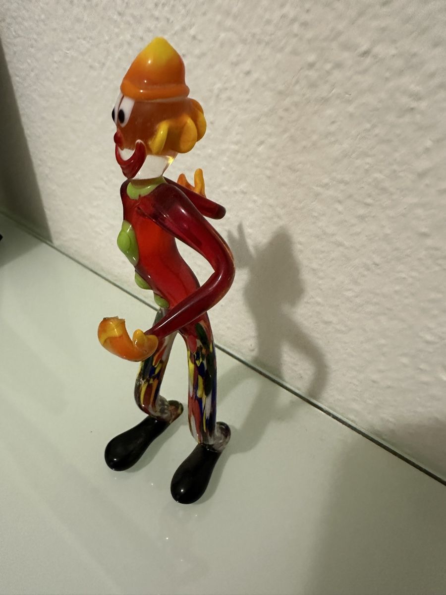 Murano Statuette: Clown Murano Glas. – Usato da Bützberg venduto da Chisco 2
