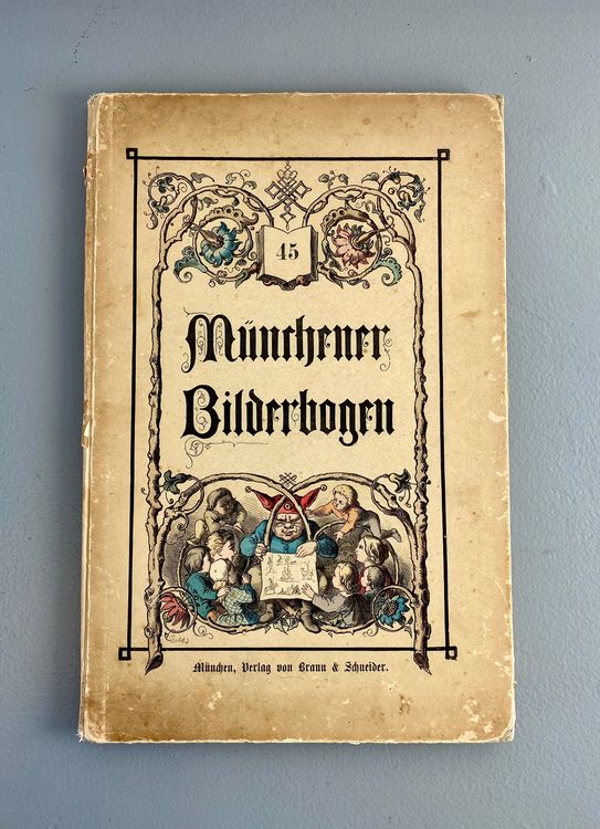 Libri: ANTIKES KINDERBUCH “MÜNCHNER BILDERBOGEN” 1898 – Usato da Zürich venduto da NIKI777