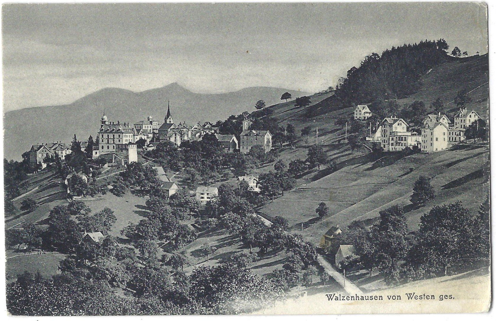 Cartoline postali: Walzenhausen  von  Westen  ges. – Usato da Bütschwil venduto da Jackson1A