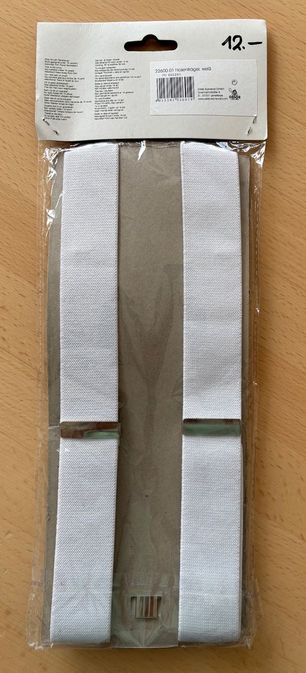 Altro in  Abbigliamento & Accessori: Hosenträger / weiss – Nuovo e nell'imballaggio originale da Root venduto da essafa 1
