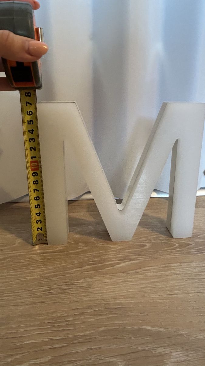 Alle Dekorationen: Buchstabe M Weiss 3D Deko 17cm Höhe – Gebraucht aus Schaffhausen von Alinas-Kinderwelt 5