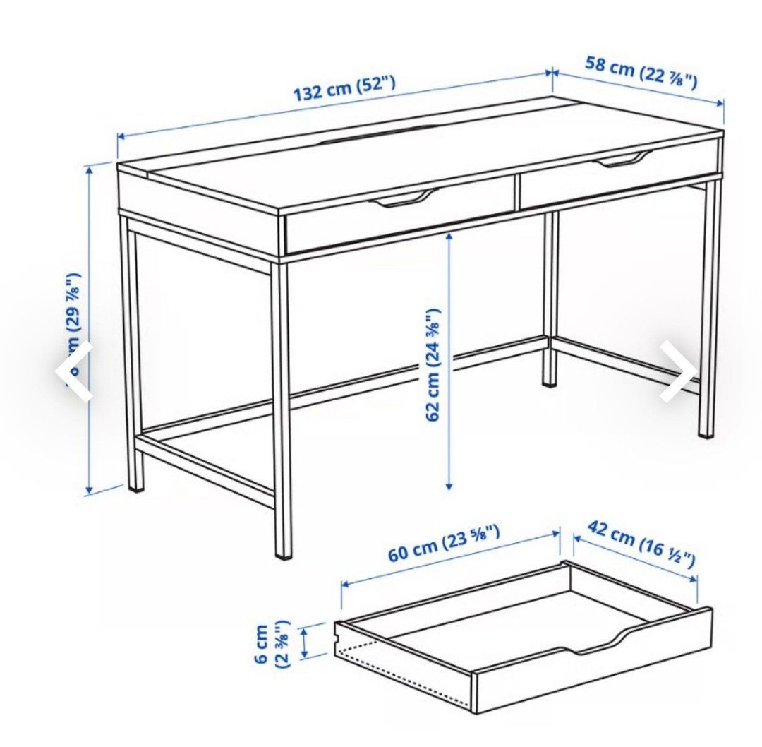 Ikea Scrivanie: Schreibtisch weiss IKEA – Usato da Uster venduto da Jannika 1