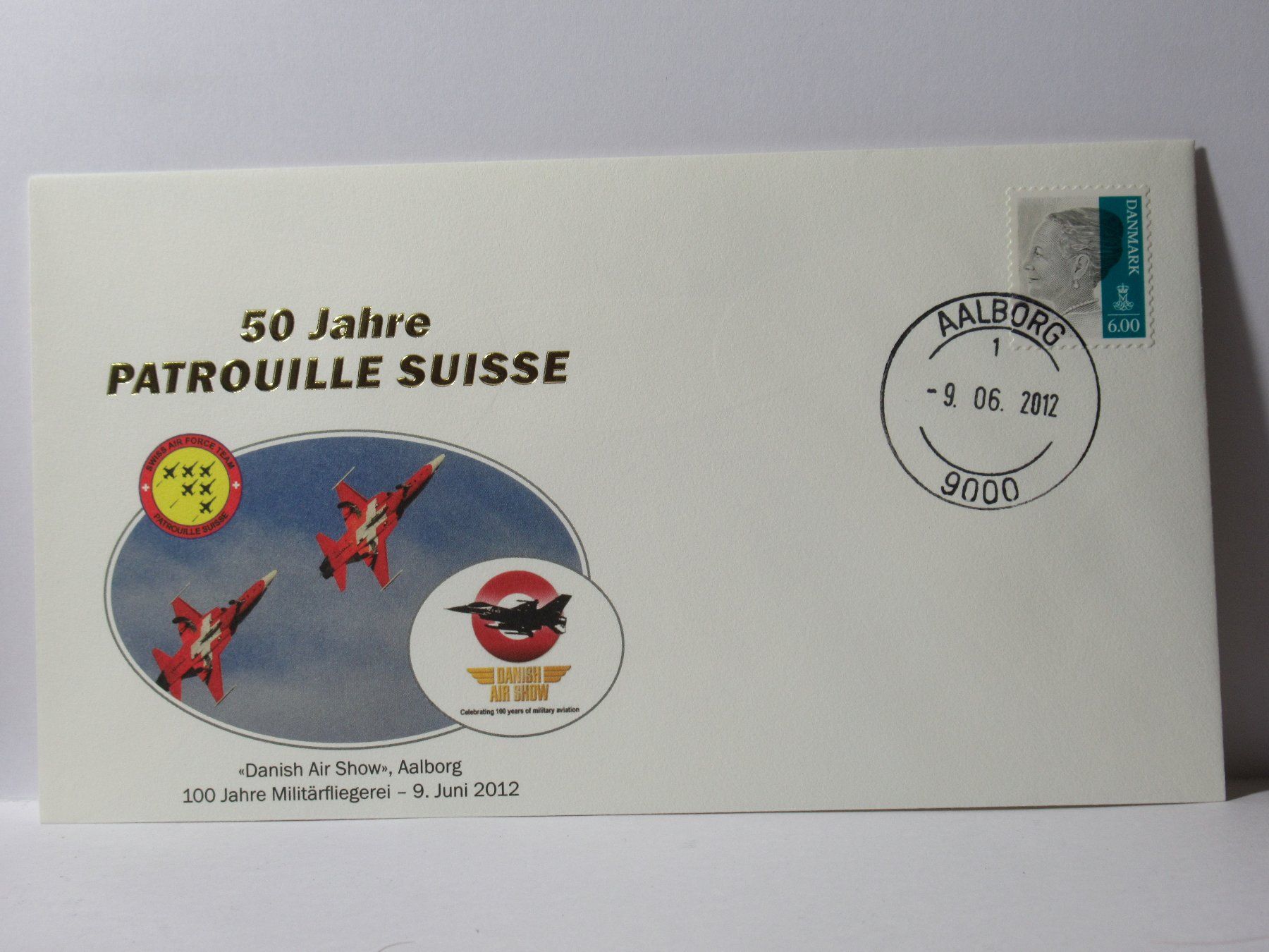 Tutti i francobolli: Brief ,  50 Jahre PATROUILLE  SUISSE  2012 – Nuovo (secondo la descrizione) da Grenchen venduto da Bluemchen1900 1