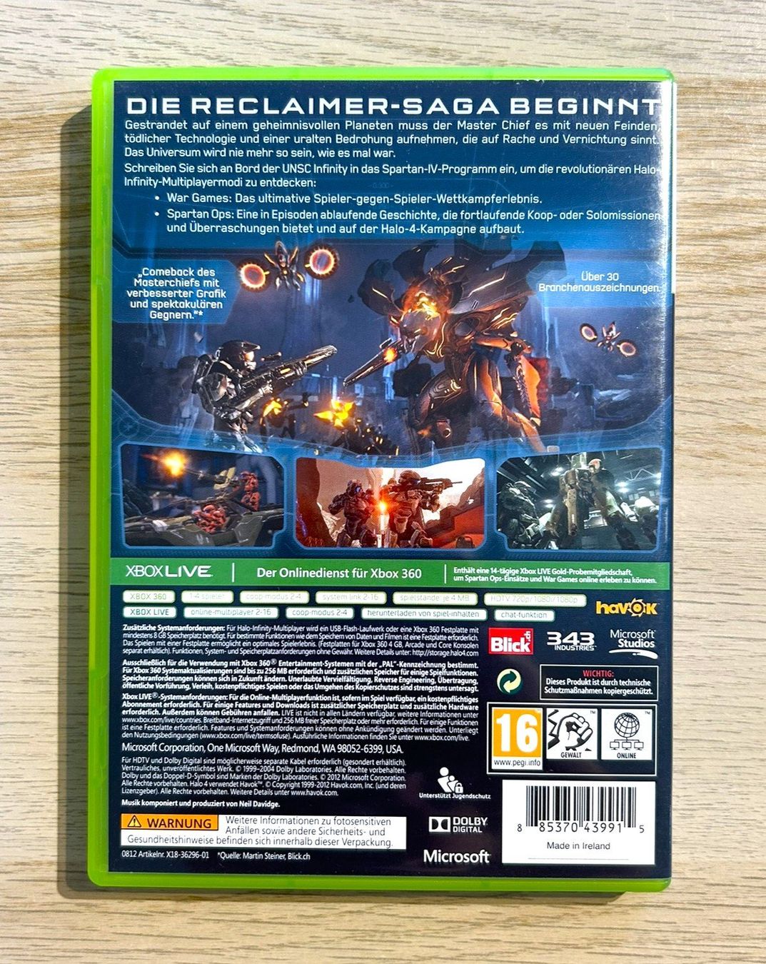 Microsoft Giochi: Halo 4 Xbox 360 – Usato da St. Gallen venduto da Alpine.Arcade 1