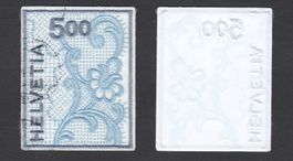 Timbre suisse en dentelle - St. Galler Stickerei