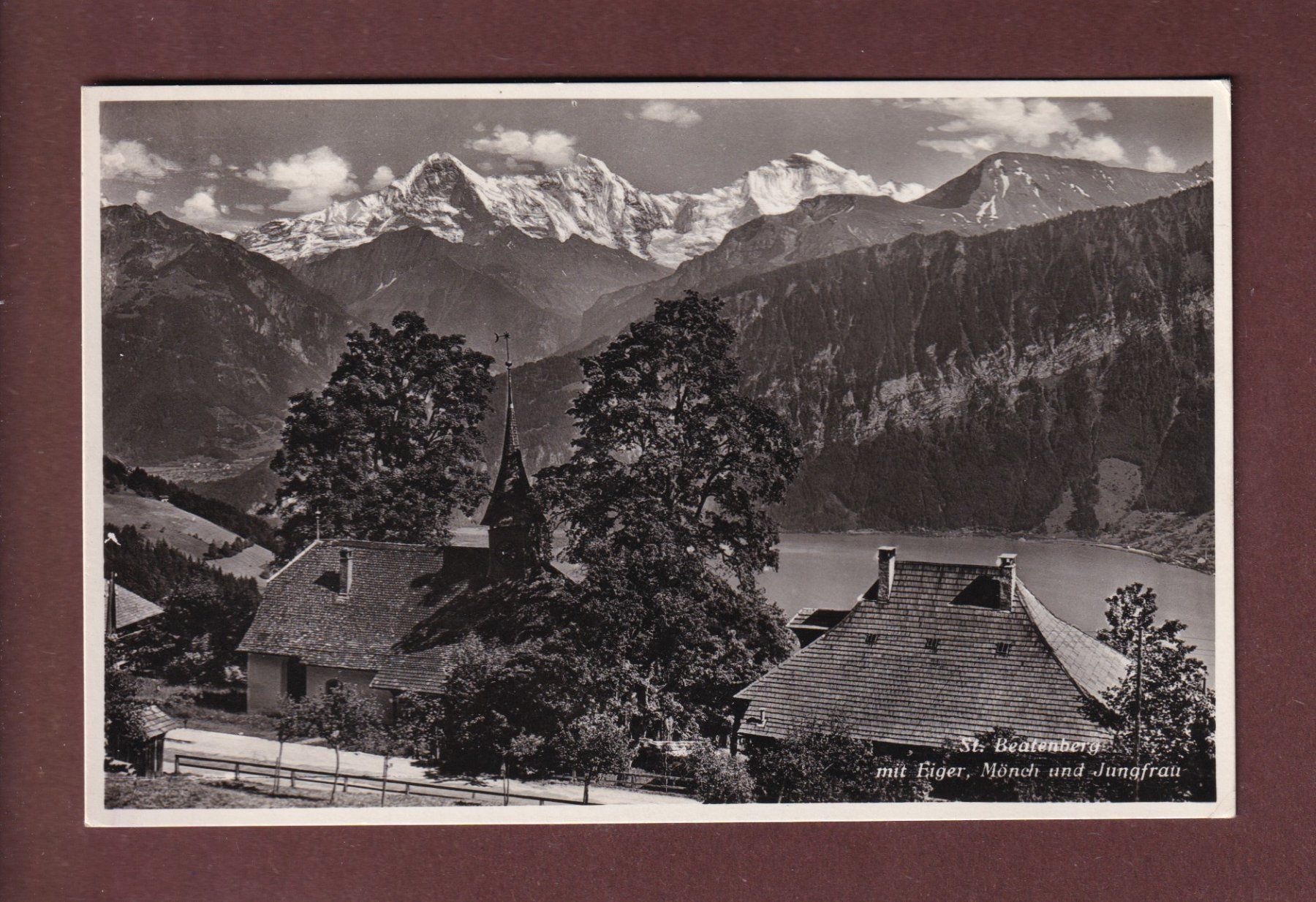Ansichtskarten: BEATENBERG - Eiger - Mönch - Jungfrau - 1940 – Gebraucht aus Pully von nicecards-shop