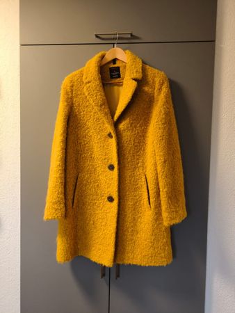Fuchs Schmitt Herbst/Winter Mantel, ca. Grösse 38, Senfgelb