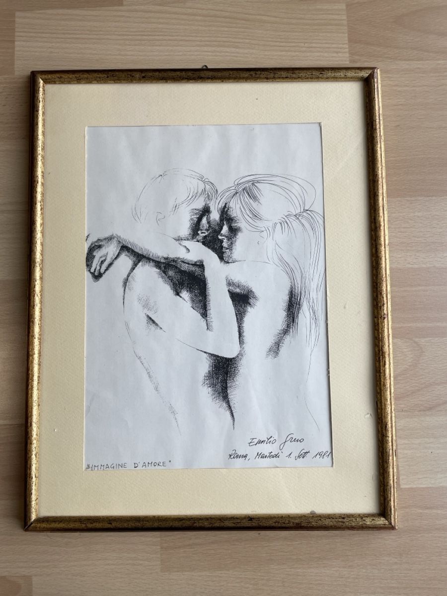 Grafica & Litografie: Zeichnung, Emilio Greco, Rom, 1981, gerahmt. – Usato da Oensingen venduto da marijadavide