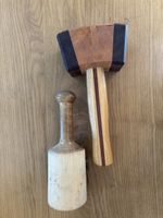 Zwei Holzhammer Set Handarbeit in gutem Zustand