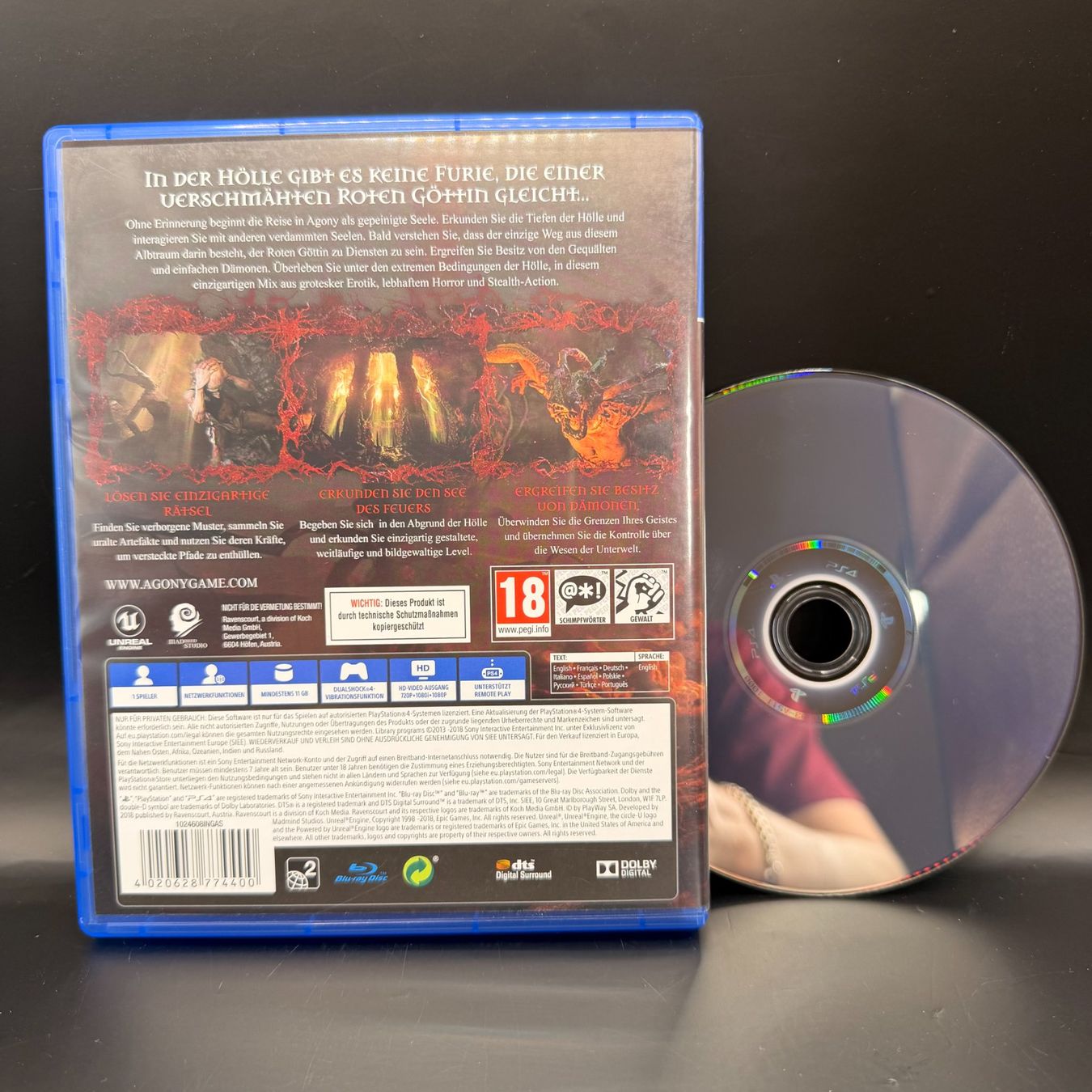 Sony Giochi: Agony Playstation 4 – Usato da Düdingen venduto da Nerdworld 1