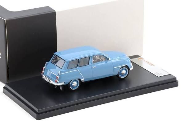 Saab Modellini d'auto: SAAB 95 1961 HELLBLAU 1:43 PREMIUM – Nuovo e nell'imballaggio originale da Suhr venduto da Moebelsiralfred 5