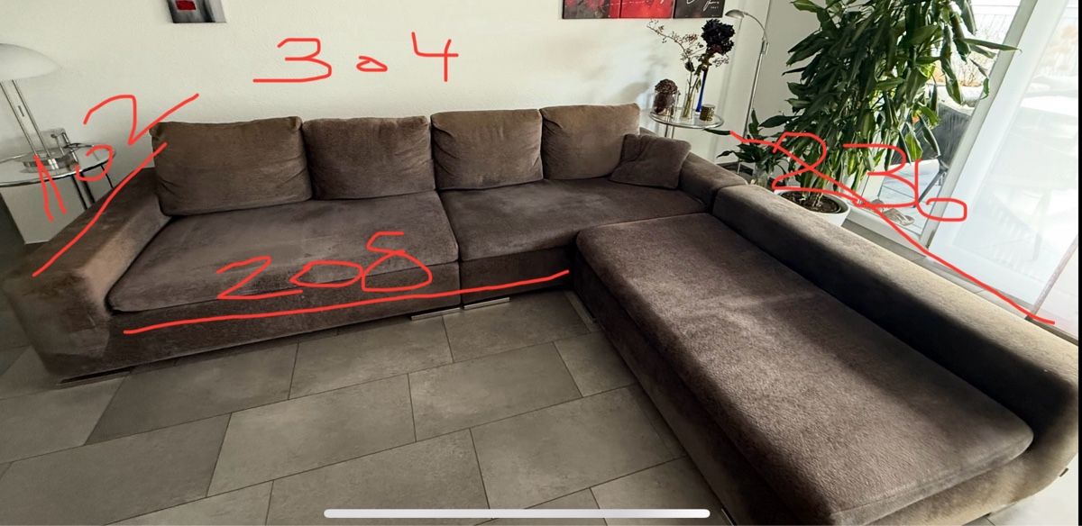 Divani: Grosse Minotti Eckcouch / Sofa, Top Zustand, Braun. – Usato da Boll venduto da lanida01 4
