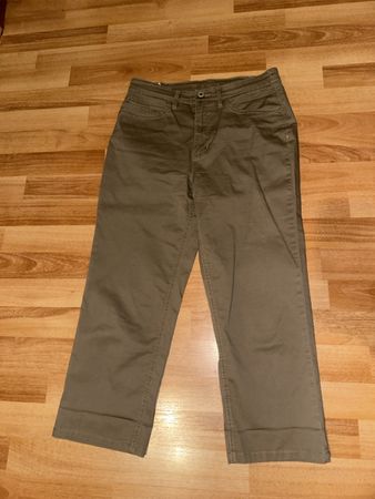 Khaki Hose von Charles Vögele, Gr. 36, Sonja