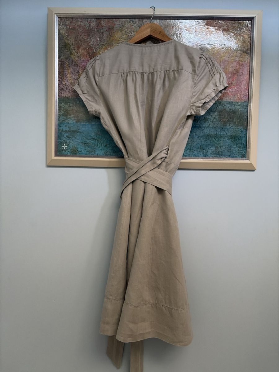 Maddison Vestiti: Leinen Wickelkleid, Maddison, Grösse 38 – Usato da Arosa venduto da Val7050 2