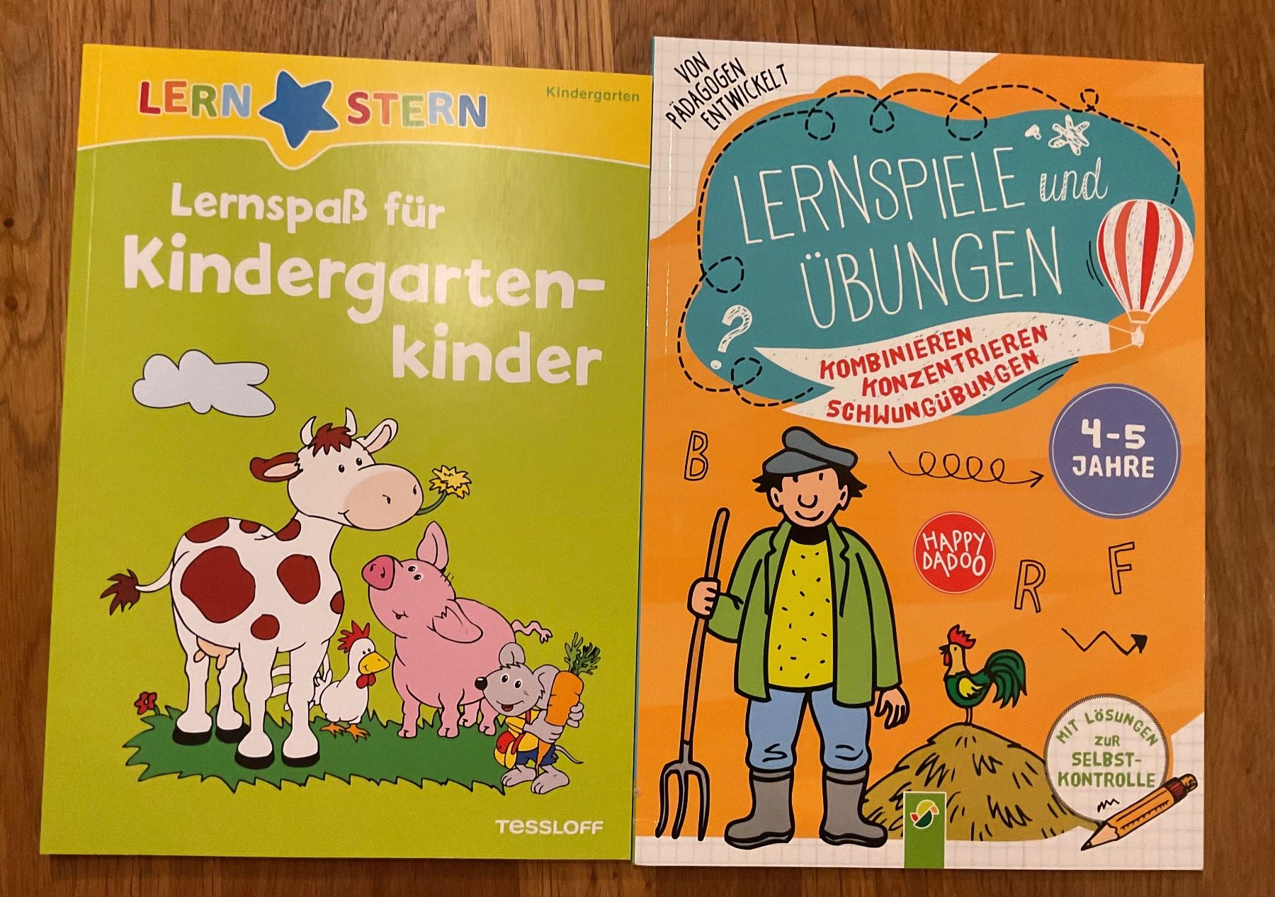 2 Lernbücher Lernspiele und Übungen für Kindergarten (Neu (gemäss