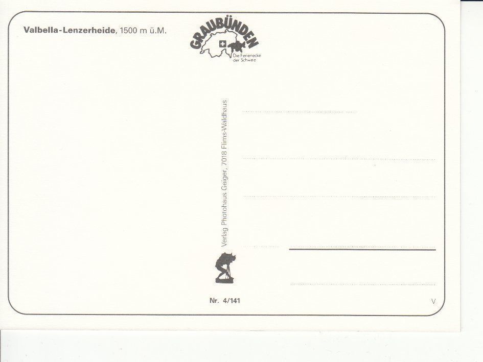 Cartoline postali: Lenzerheide / Valbella um 1995 – Usato da Bürglen TG venduto da StampGraf 1