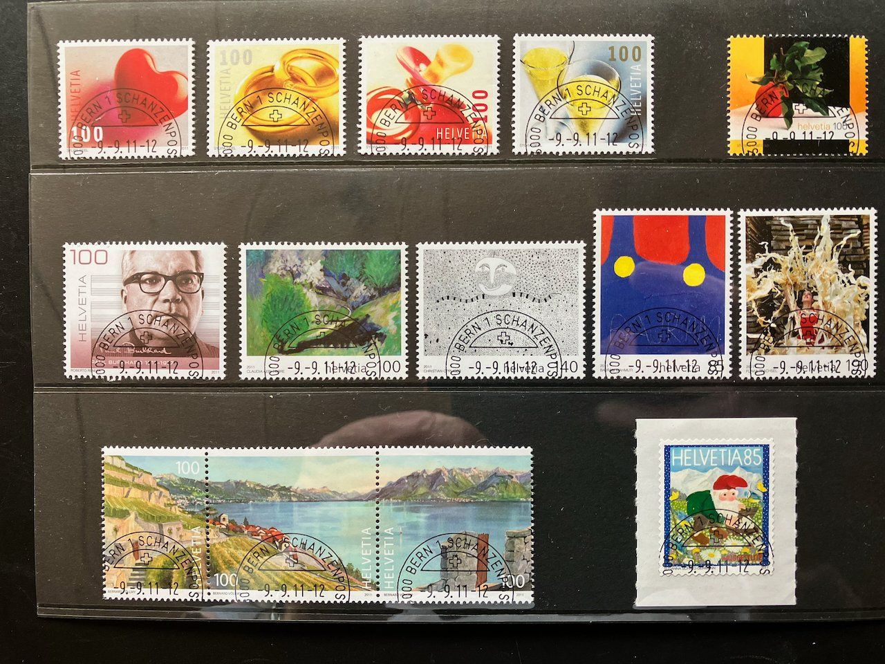 Alle Briefmarken: Jahresset 2011 Schweiz gestempelt – Gebraucht aus Nesslau von zueri6 3