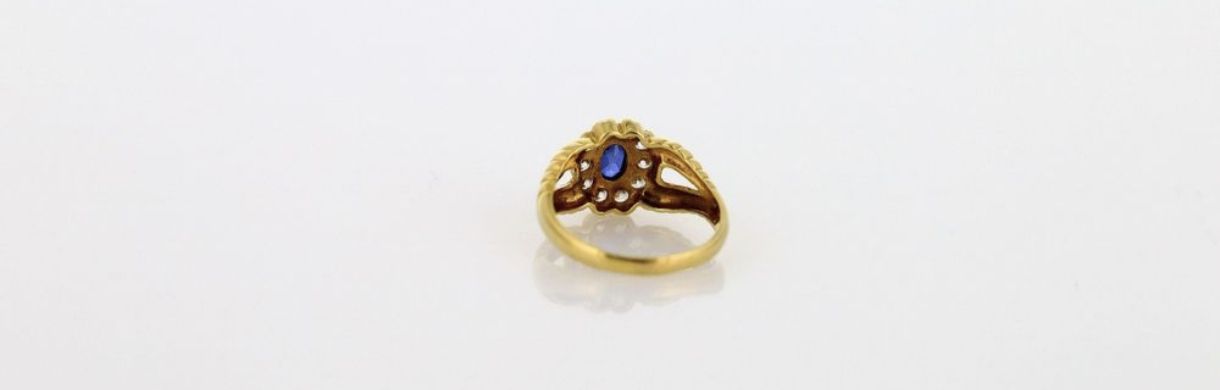 Anelli: Ring in 18K GELBGOLD MIT STEINEN – Usato da Kerns venduto da 10897 2