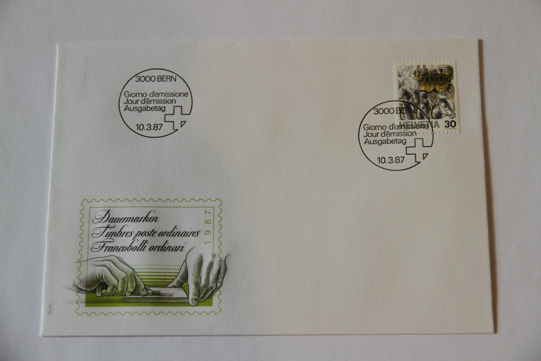 Tous les timbres: FDC, Post, Postkutsche, Dauermarken, 10.3.1987 – Neuf (Voir description) à Nesselnbach par ubourson