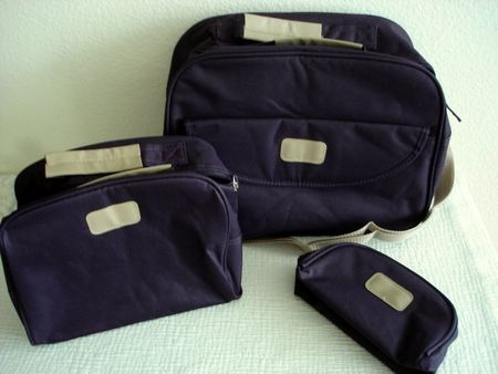 3er Reisetaschen Set: Weekender und 2 Kosmetiktaschen