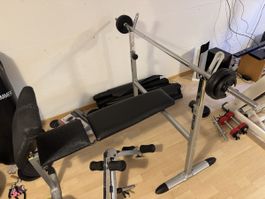 Banc de musculation KETTLER complet avec barre et poids