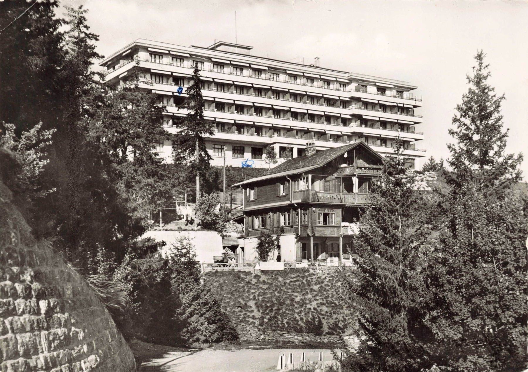 Cartoline postali: Luzerner Sanatorium Montana hall G – Usato da Biasca venduto da Blenio71
