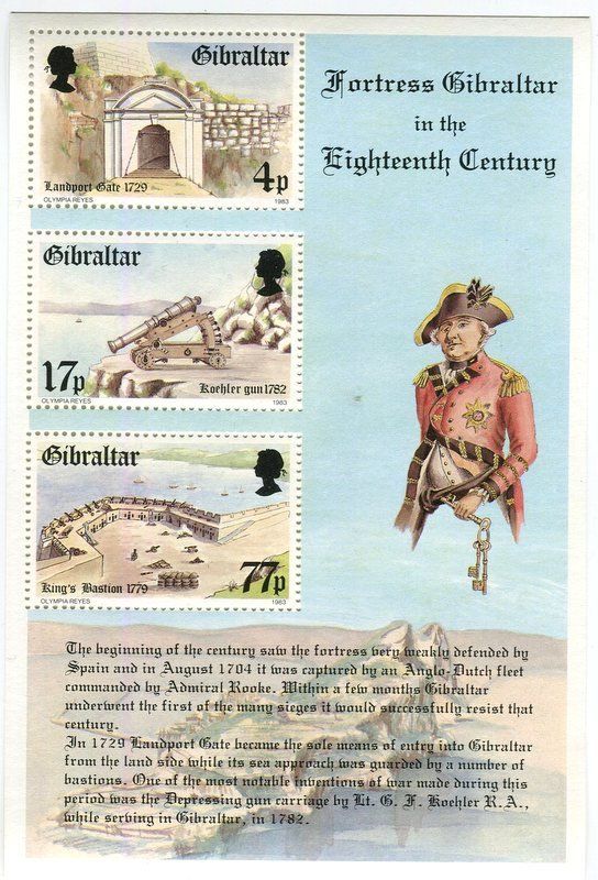Tutti i francobolli: Block "Schiffe. Fort". Gibraltar – Nuovo e nell'imballaggio originale da Basel venduto da Butsch5