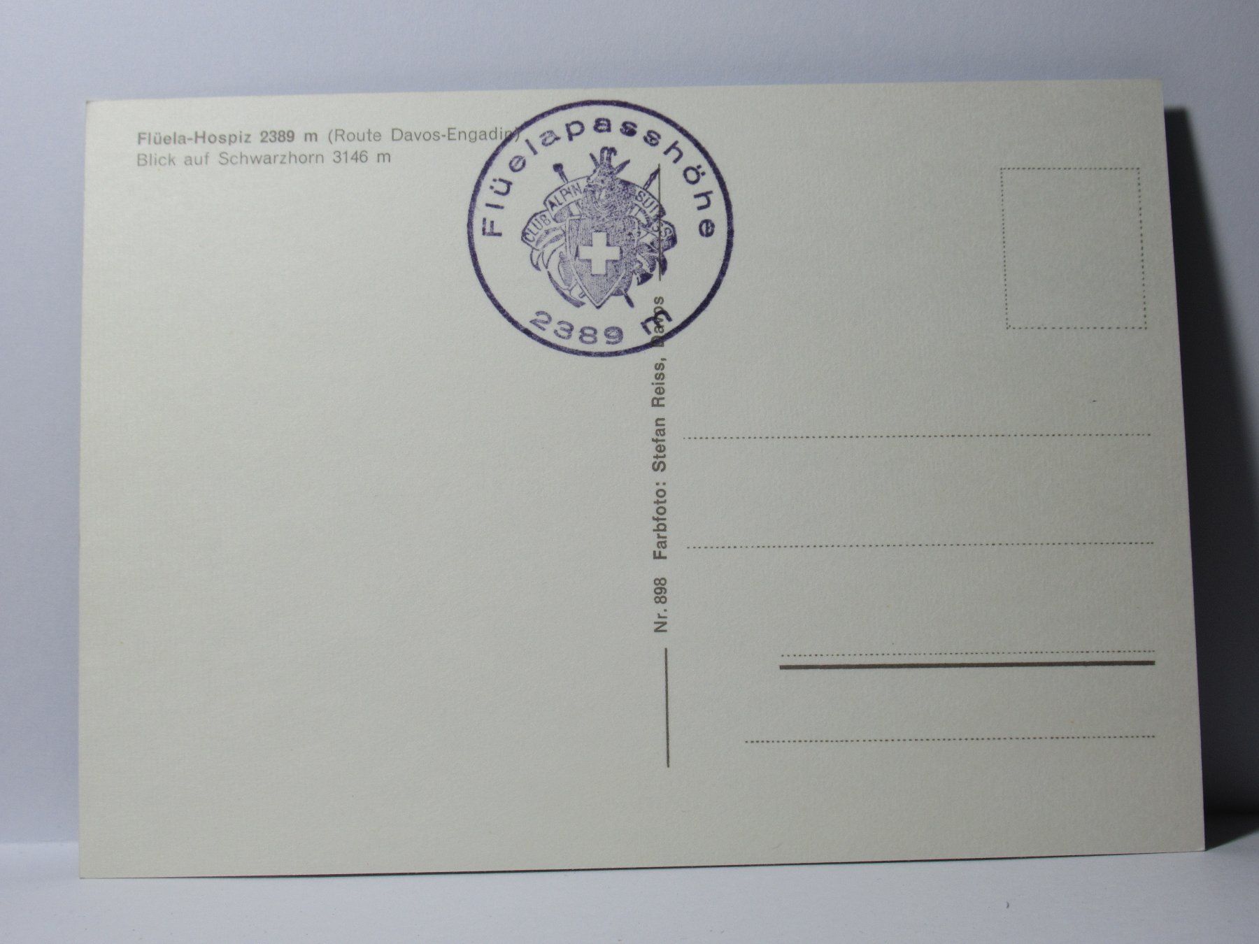 Ansichtskarten: Flüela - Pass , Hotel , Postauto – Neu (gemäss Beschreibung) aus Grenchen von Bluemchen1900 2