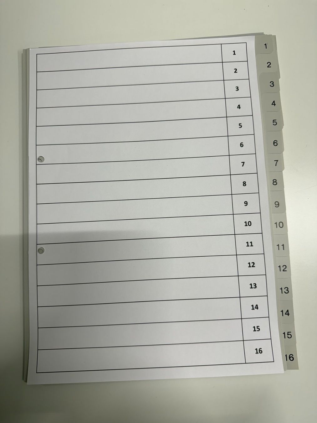 Raccoglitori: 16er-Register (1 Stk.) – Usato da Schafisheim venduto da Minulein