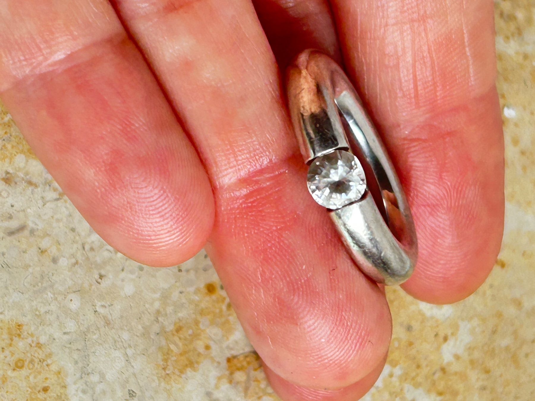 Ringe: DESIGNERRING UNI SCHLICHT (Grösse 54) – Gebraucht aus Laufen von Bellebellezza 2