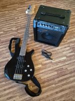 Vision bass guitar by msa mit amplifier