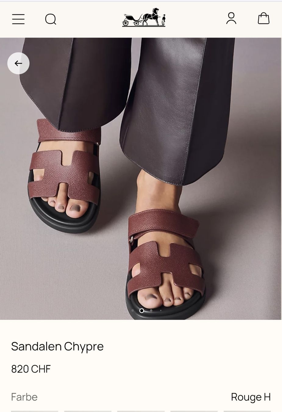 Hermès Scarpe da donna: HERMÈS Sandalen Chypre Rouge H – Nuovo (secondo la descrizione) da Erlenbach ZH venduto da nlh 3