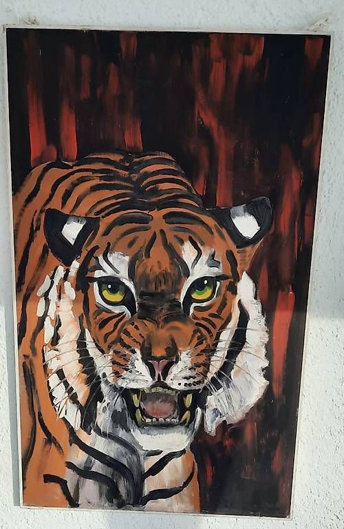 Dipinti: Tiger Ölbild – Usato da Zuckenriet venduto da Delta31 4