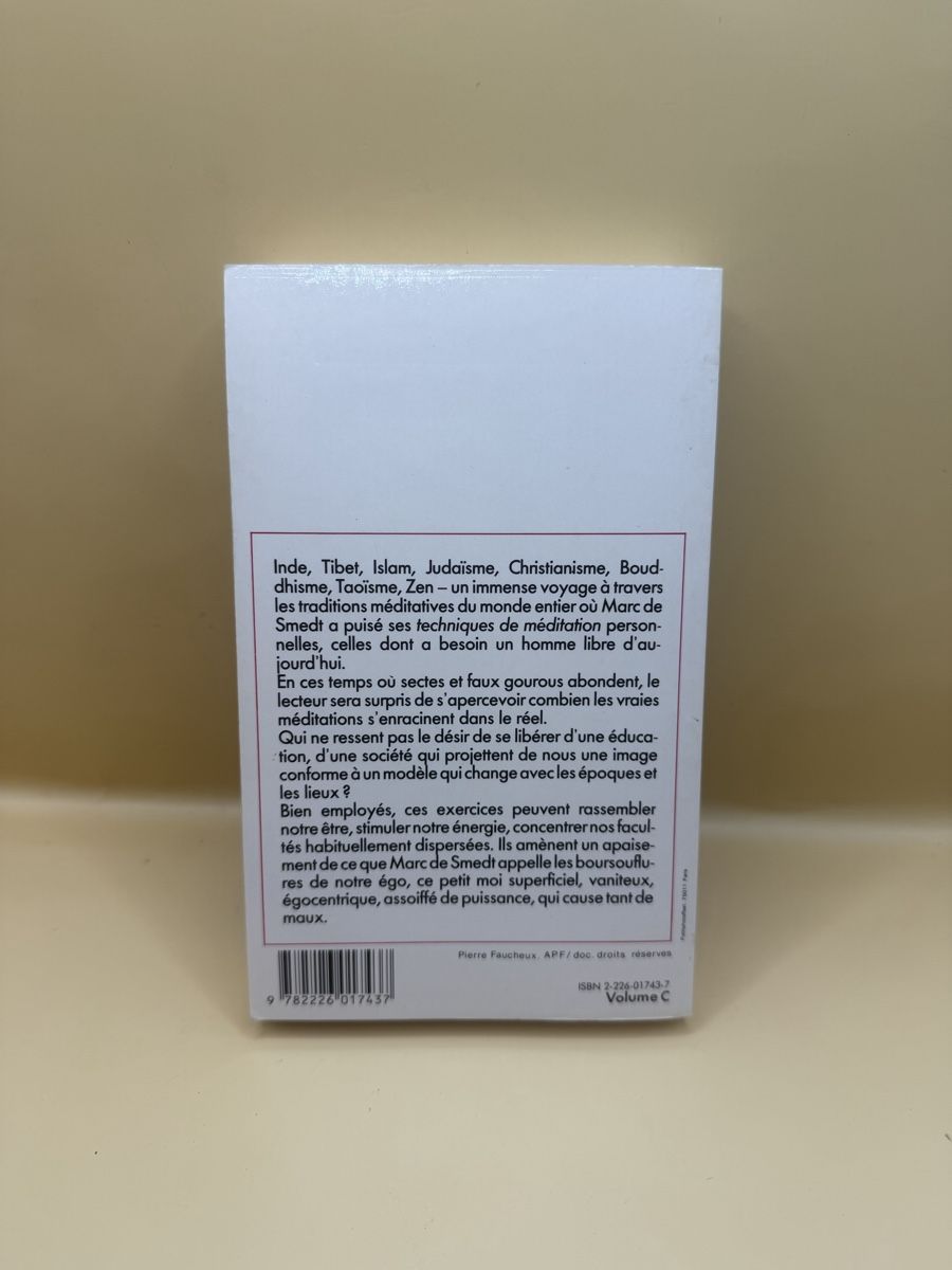 Bücher: Techniques méditation éveil Marc de Smedt 1983 – Gebraucht aus Genève von sho_67qj 1