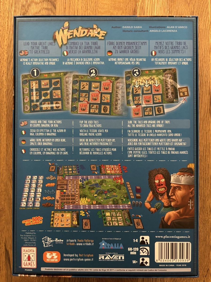 Giochi: Spiel Wendake - neu – Nuovo e nell'imballaggio originale da Zürich venduto da B-RIDER 1
