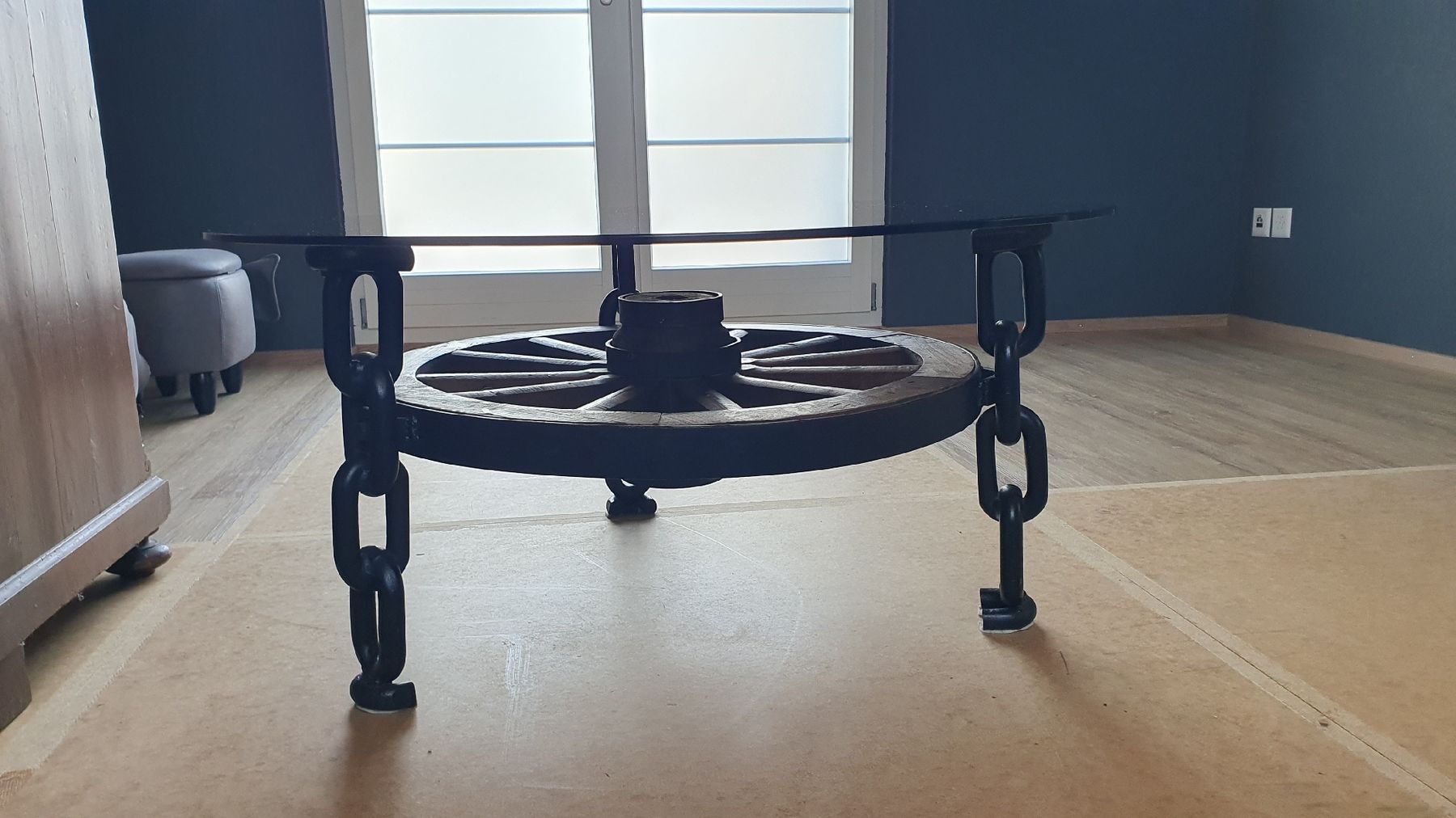 Tavoli: Salontisch rund Wagenrad – Usato da Hirzel venduto da Jacky016 1