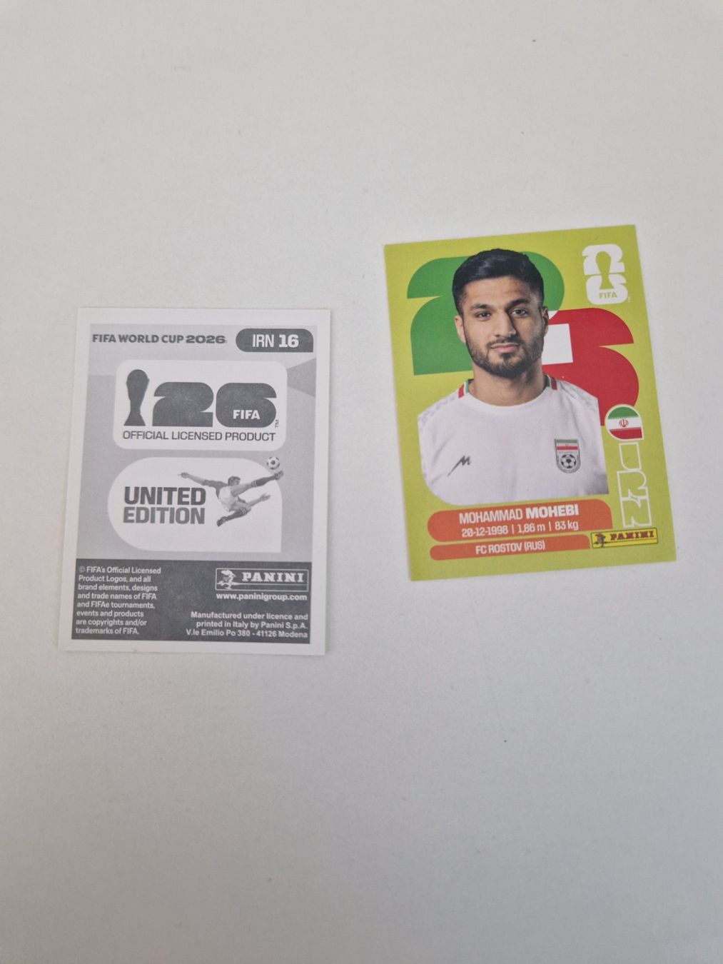 Panini Cartes à collectionner: Panini Sticker IRN16 – Neuf (Voir description) à Stüsslingen par white_angel86