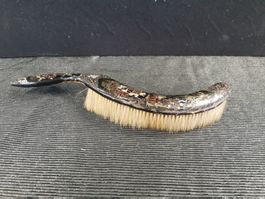 TRÈS TRÈS ANCIENNE BROSSE EN BOISASIATIQUE DÉCORÉE NACRE
