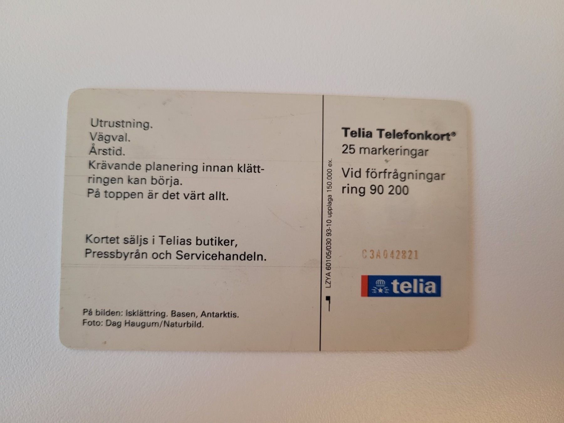 Schede telefoniche: Telefonkarte Schweden – Usato da Inwil venduto da Flower2325 1